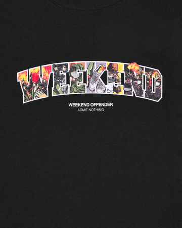 Weekend Offender Saturday Graphic Tee Weekend Black Czarny