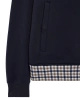 Weekend Offender Alameda Jacquard Rib Track Top Navy Kurtka Rozsuwana
