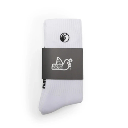 Peaceful Hooligan Dove Socks White Skarpetki