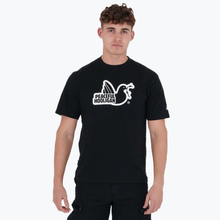 Peaceful Hooligan Outline T-Shirt Black