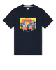 Weekend Offender Satriale's Graphic Tee Soprano Navy Granatowy