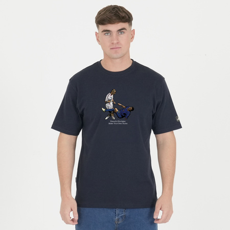 Peaceful Hooligan Zizou T-Shirt Zinedine Zidane vs Materazzi Navy Granatowy