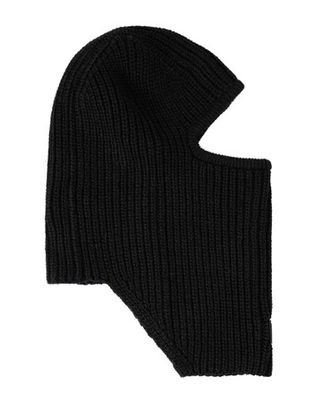 Weekend Offender Oden Rib Knit Balaclava Black