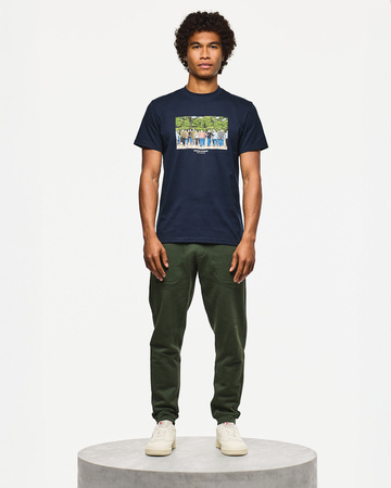 Weekend Offender GSE Graphic Tee Football Factory Navy Granatowy