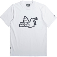 Peaceful Hooligan Outline T-Shirt White