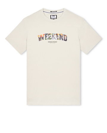 Weekend Offender Saturday Graphic Tee Weekend Calcium Kremowy