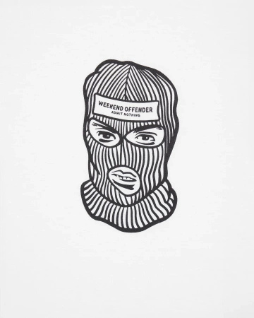 Weekend Offender Bali Graphic Tee White