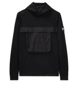 Weekend Offender Barilla Hoodie With Parachute Pocket Black