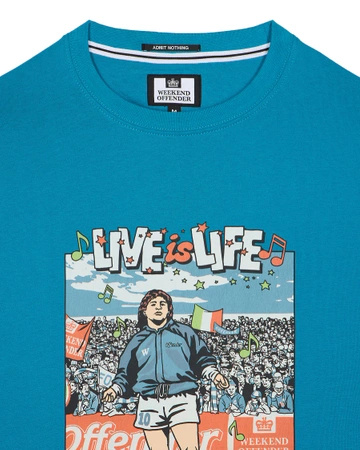 Weekend Offender Opus Graphic Tee Kingfish Blue