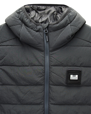 Weekend Offender Toronto Padded Gilet With Hood Cyclone Kamizelka z kapturem Szara