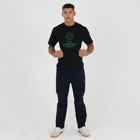 Peaceful Hooligan Corrupt League T-Shirt  Black Champions League Uefa