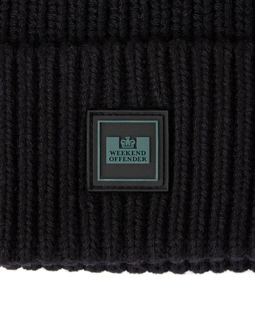 Weekend Offender Kettama Rib Beanie Black