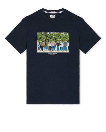 Weekend Offender GSE Graphic Tee Football Factory Navy Granatowy