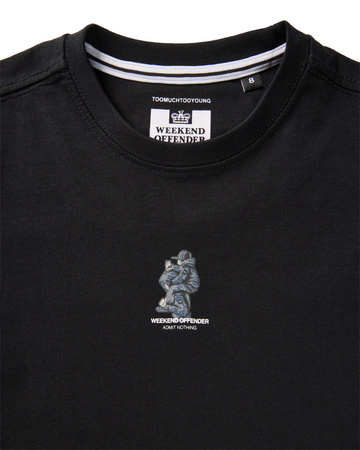 Weekend Offender Kids Reggie Graphic Tee Black Czarny
