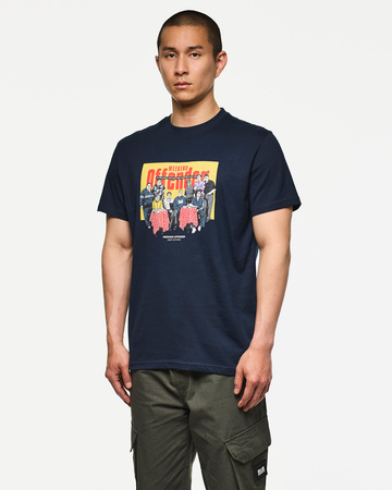 Weekend Offender Satriale's Graphic Tee Soprano Navy Granatowy