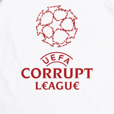 Peaceful Hooligan Corrupt League T-Shirt White Champions League Uefa