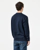 Weekend Offender Vega Sweat With Check Piping Detail Navy/Mid House Check Bluza bez kaptura