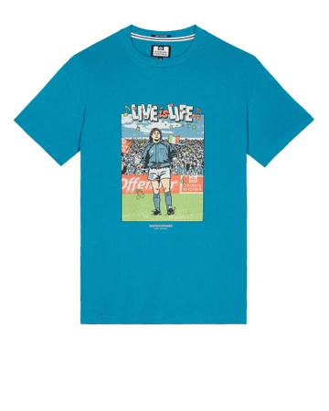 Weekend Offender Opus Graphic Tee Kingfish Blue