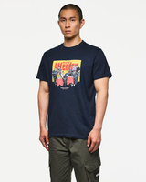Weekend Offender Satriale's Graphic Tee Soprano Navy Granatowy