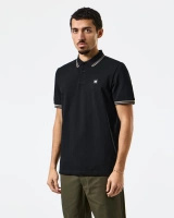 Weekend Offender Levanto Polo With Contrast Tipping Black/Bark Koszulka Polo