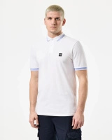 Weekend Offender Levanto Polo With Contrast Tipping White/Cornflower Koszulka Polo