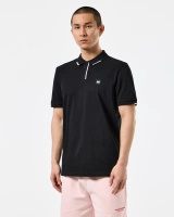 Weekend Offender Rivas Placement Tipping Polo Black/Pale Blush Koszulka Polo