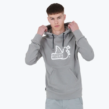 Peaceful Hooligan Outline Hoodie Chiseled Stone