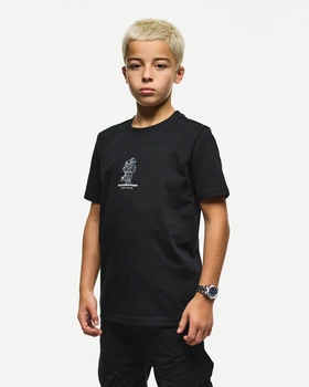 Weekend Offender Kids Reggie Graphic Tee Black Czarny