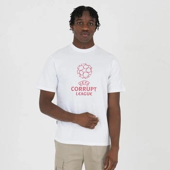 Peaceful Hooligan Corrupt League T-Shirt White Champions League Uefa
